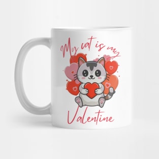 My Cat is My Valentine Mug